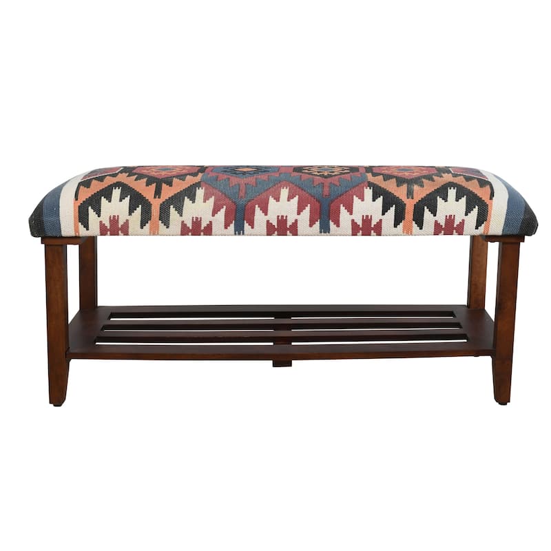Comfortra Upholstered Entryway Accent Storage Bench by Sevita - 40" L x 16" W x 18" H