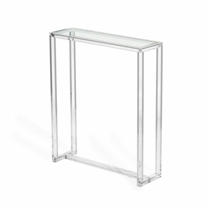Sasha Acrylic Clear Modern Lucite Console