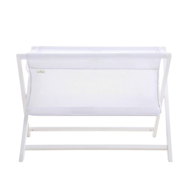 BreathableBaby Breathable Mesh Portable Sleeper, From Bedside to Travel - White