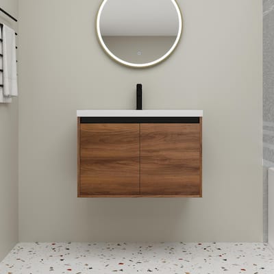 Beingnext 16''/20''/24"/30"/36" Bathroom Vanity with Sink, Floating Bathroom Vanity with Soft Close Door