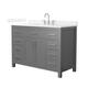 Option Dark Gray / White Quartz Top / Brushed Nickel