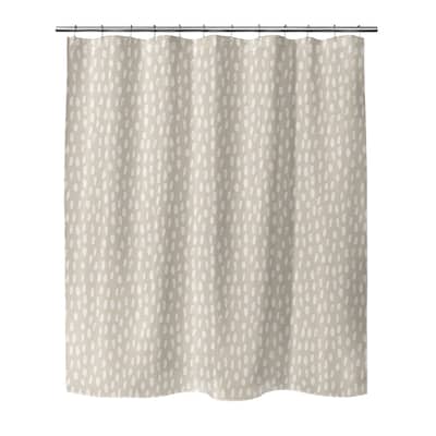 POLKA DOT ABSTRACT BEIGE Shower Curtain By Kavka Designs