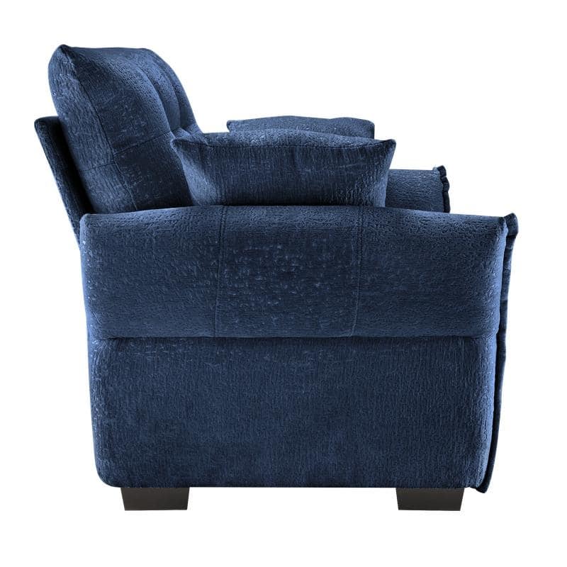 47" Ergonomic Single Seater Sofa with High-Resilience Support Cushions and Throw Pillows