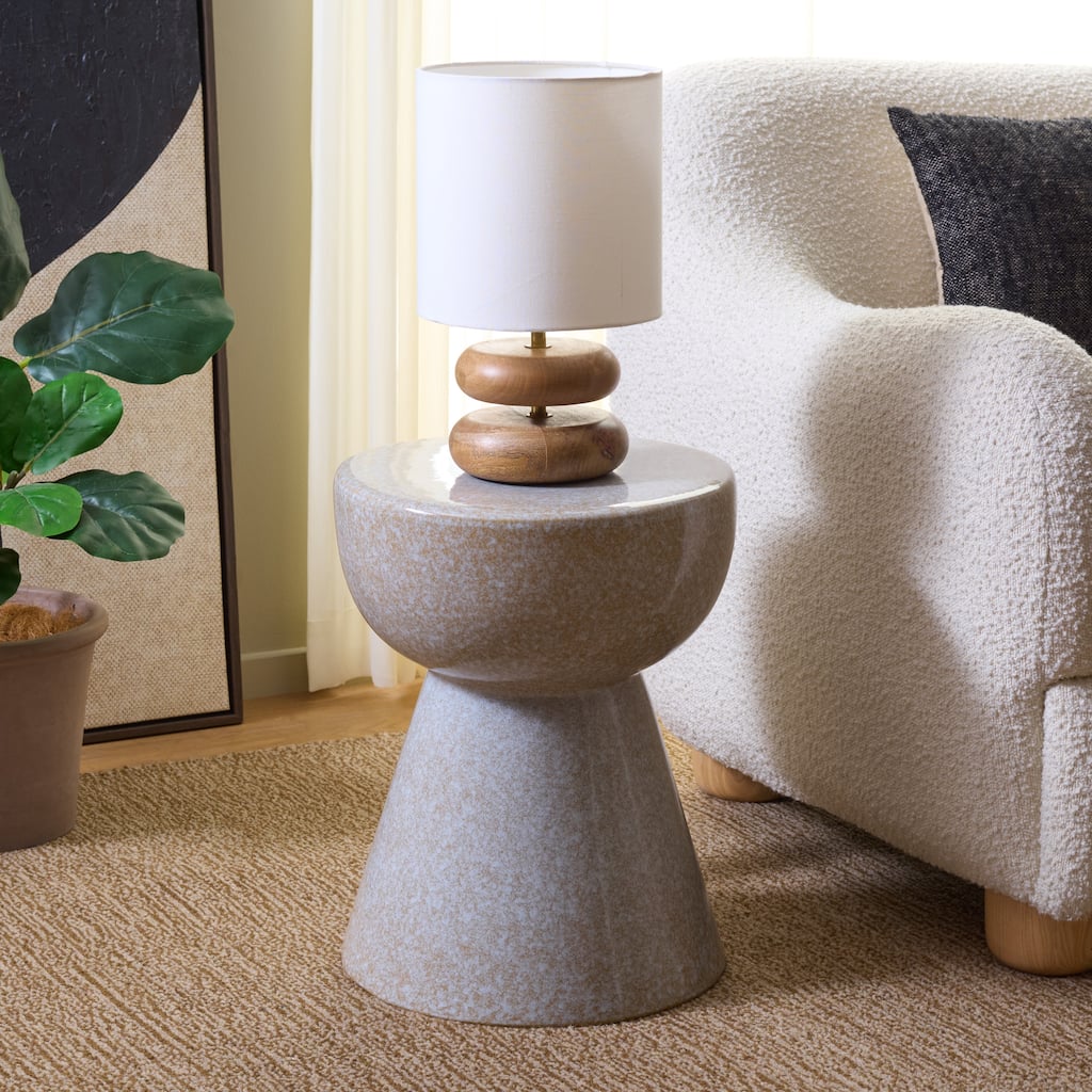 SAFAVIEH Home Cherie, 17-inch, Ceramic Garden Stool - 13"W x 13"D x 17"H