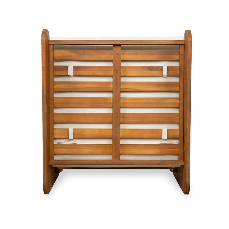 Christopher Knight Home - Solstice Acacia Wood Outdoor Sofa With Dual Chair
