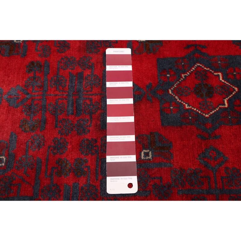 ECARPETGALLERY Hand-knotted Finest Khal Mohammadi Red Wool Rug - 2'9 x 9'6