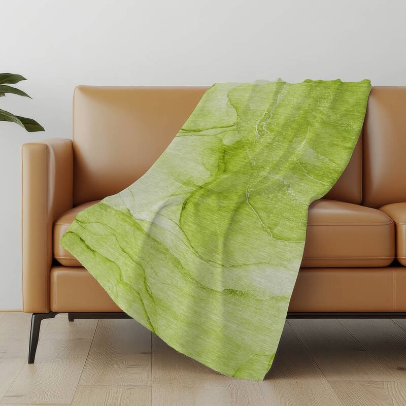 Premium Machine Washable Modern Abstract Sherpa Throw Blanket