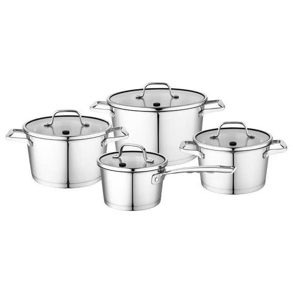 8-Piece Stainless Steel Nonstick Dishwasher Safe Cookware Set