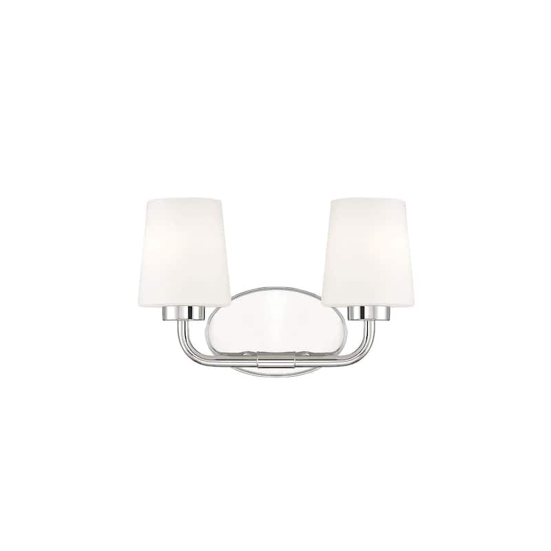 Savoy House Capra 2 Light 15" Wide Bathroom Vanity Light - Polished Nickel