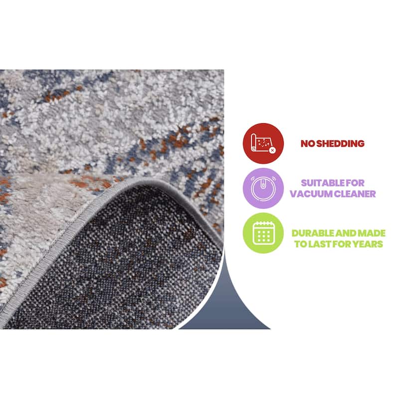 Abstract Area Rug - 8' x 10'