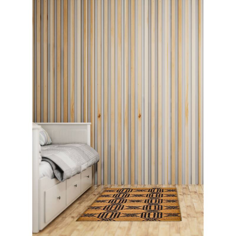 ECARPETGALLERY Flat-Weave Palas Denizli Light Brown Jute Kilim - 4'3 x 5'11