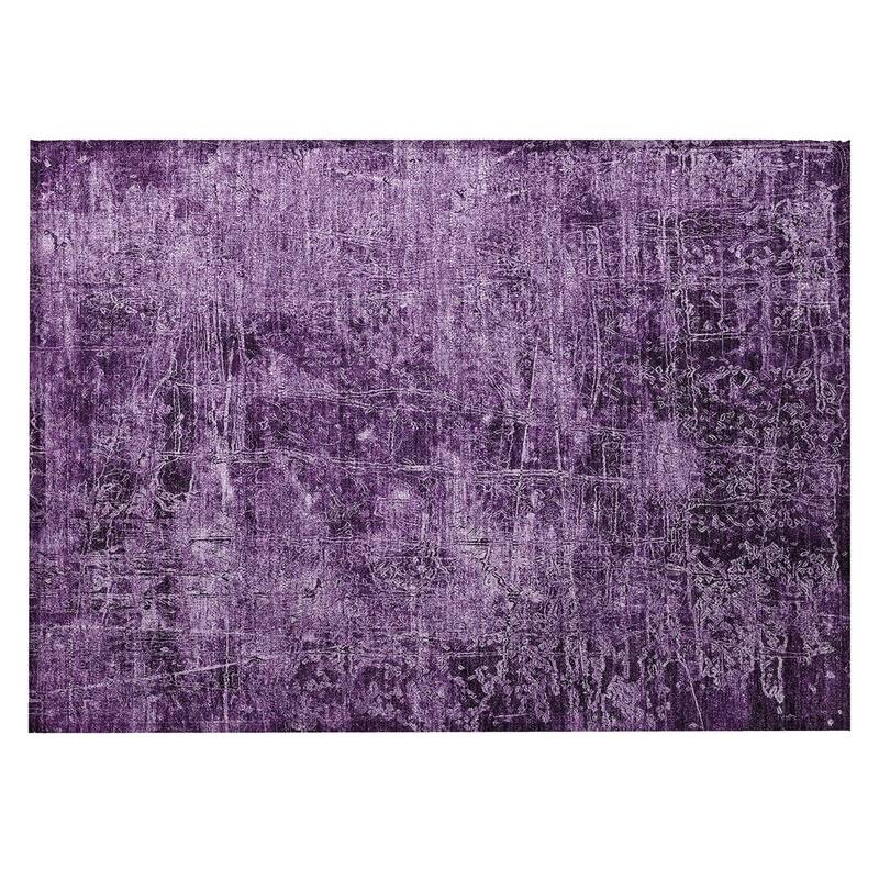 Almisi Artistic Abstract Weather Resistant Blended Style Outdoor Rug