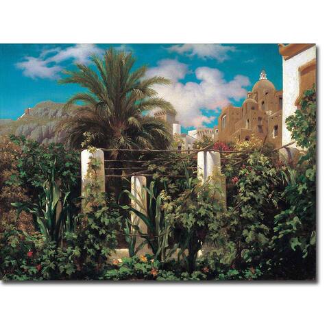 A Garden in Capri by Frederic Leighton Gallery Wrapped Canvas Giclee Art (24 in x 32 in)