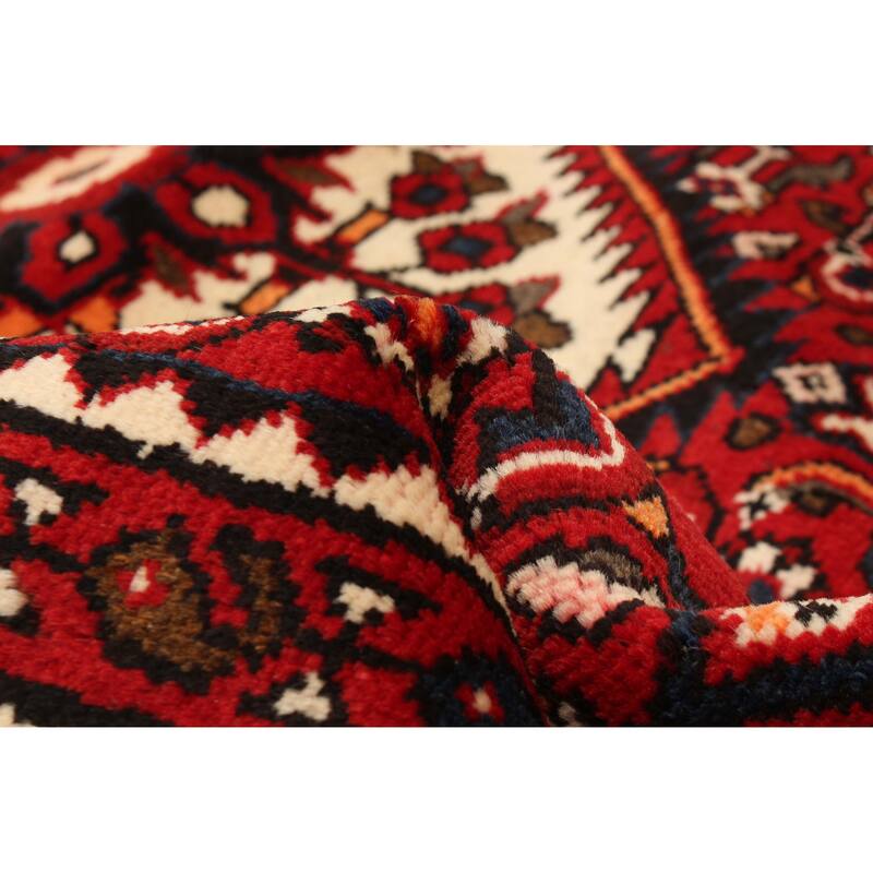 ECARPETGALLERY Hand-knotted Andelz Red Wool Rug - 3'8 x 7'7