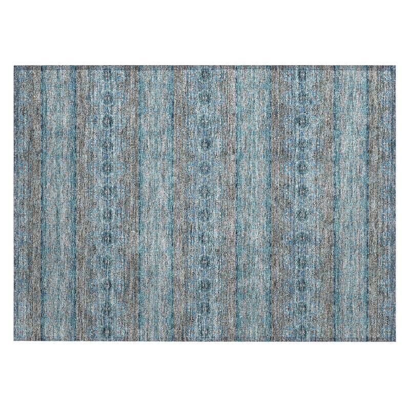 Machine Washable Indoor/ Outdoor Chantille Ombre Stripes Rug