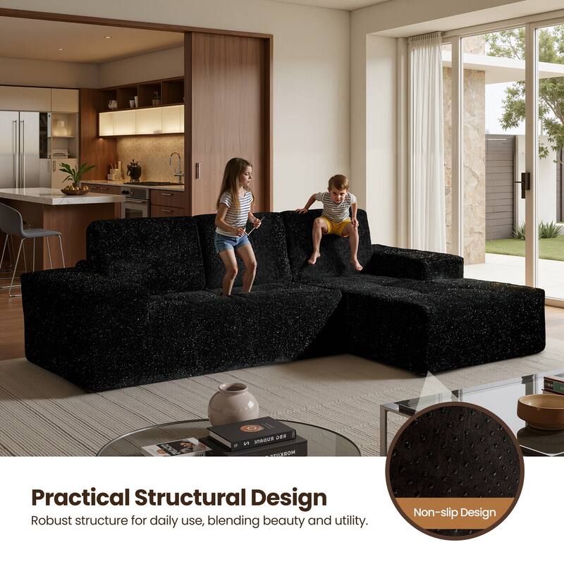 XIZZI Modular Sectional Sofa with L-Shape Chaise