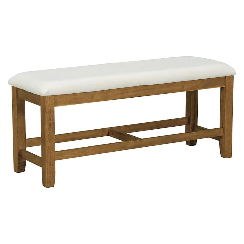 Farmhouse 6-Piece Extendable Dining Table Set with Removable Leaf and Versatile Dining Bench