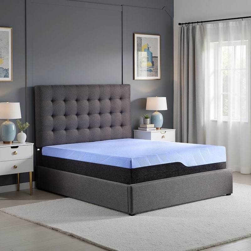 Bridgevine Home 12 inch Refresh Hybrid Cooling Fast Responding Latex Foam and Coil Adult Mattress