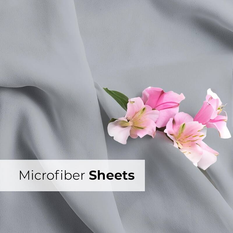 CGK Linens 6 Piece Extra Deep Pocket Microfiber Hotel Luxury Bed Sheets Set