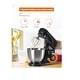 preview thumbnail 3 of 1, Commercial Chef 4.7 Qt 7 Speed Black Residential Stand Mixer