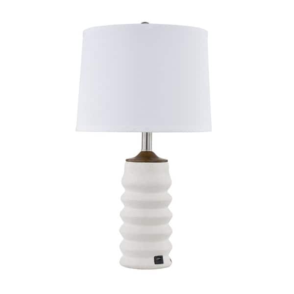 Maxax 23" Resin USB Table Lamp (Set of 2)