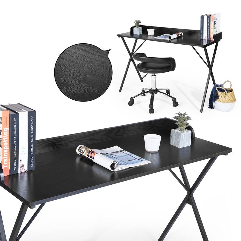 Modern Simple Writing Desk with Metal Legs Bed Bath & Beyond 37766494