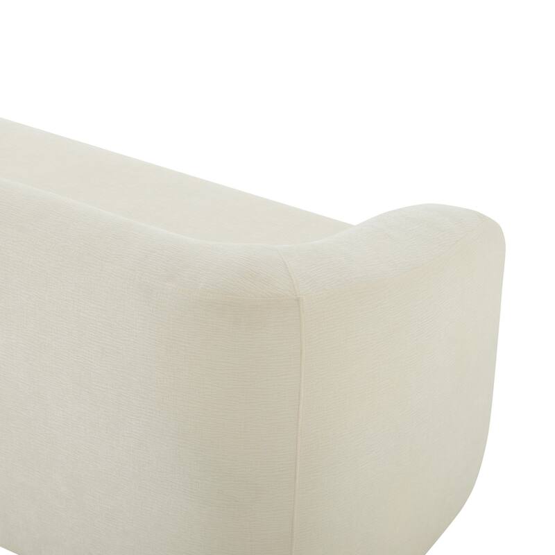 86" Chenille 3-Seater Sofa with Pillows, No Assembly Required