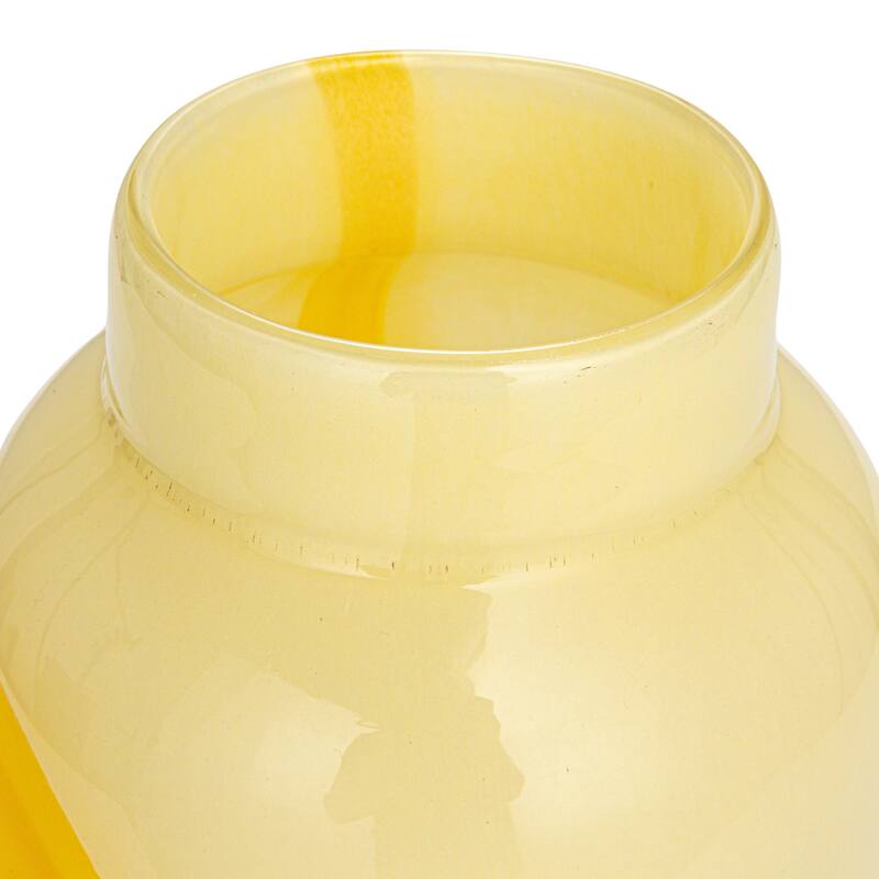 Decorative Glass Vase with Abstract Design
