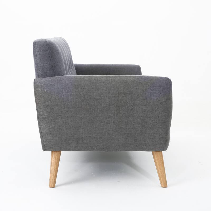 Mid-Century Modern Upholstered Tufted Loveseat