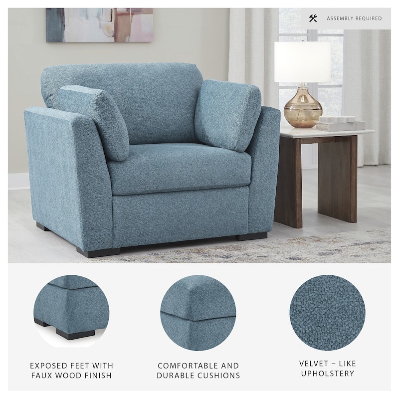 Signature Design by Ashley Keerwick Blue Oversized Chair - 48" W x 41" D x 39" H