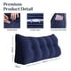 preview thumbnail 63 of 182, WOWMAX Large Reading Wedge Headboard Pillow for Bed Rest Back Support