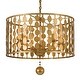 preview thumbnail 1 of 5, Layla 5 Light Antique Gold Chandelier - 18'' W x 17'' H 18'' W x 17'' H