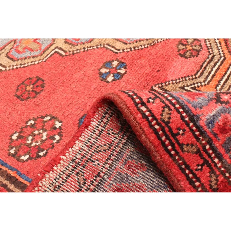 ECARPETGALLERY Hand-knotted Andelz Red Wool Rug - 4'5 x 7'3