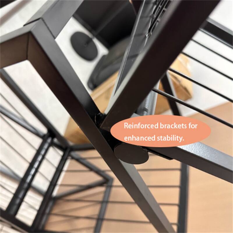 Metal Creative Corner Floor Shelf Special-shaped Display Shelf Wall Bookshelf