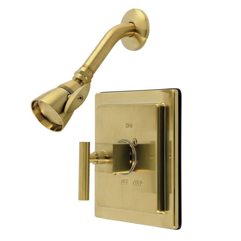 Kingston Brass KB865.CQLSO Claremont Shower Only Trim Package with 1.8 - Brushed Brass