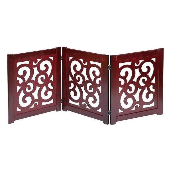 Free standing folding gate top