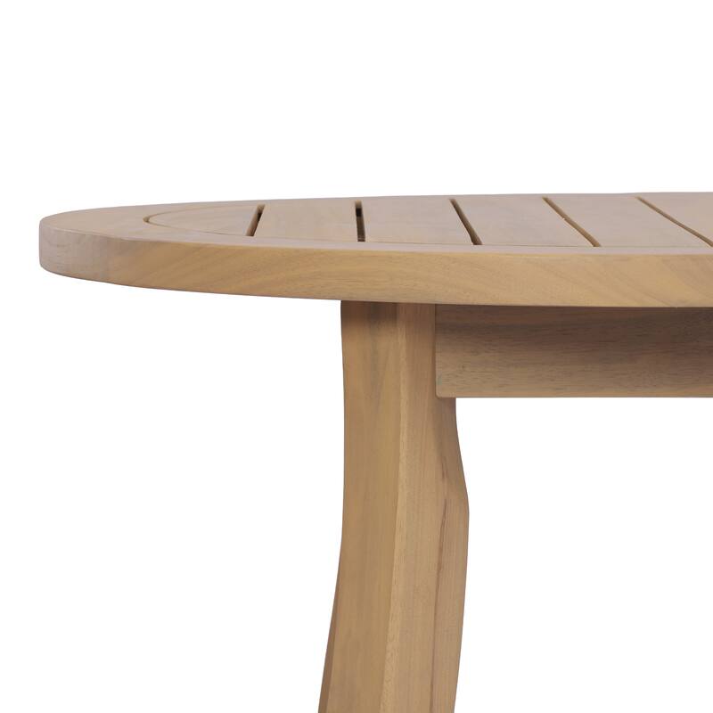 Christopher Knight Home - Cascade 70" Outdoor Acacia Wood Oval Dining Table, for 4-6 Person Seating