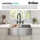 preview thumbnail 6 of 86, KRAUS Oletto Bridge Kitchen Faucet with 2-Function Pull-Down Sprayhead