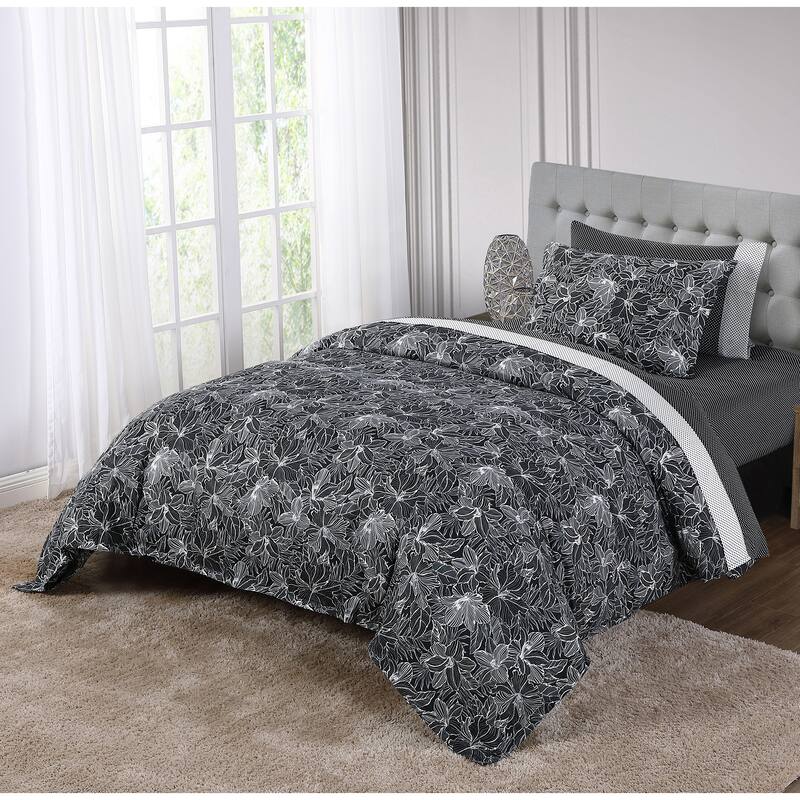 Anne Klein Marlo 3-Piece Comforter Set - Twin