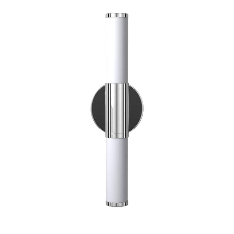 Eglo Palmera 2-light Chrome LED Wall Sconce with Opal Glass