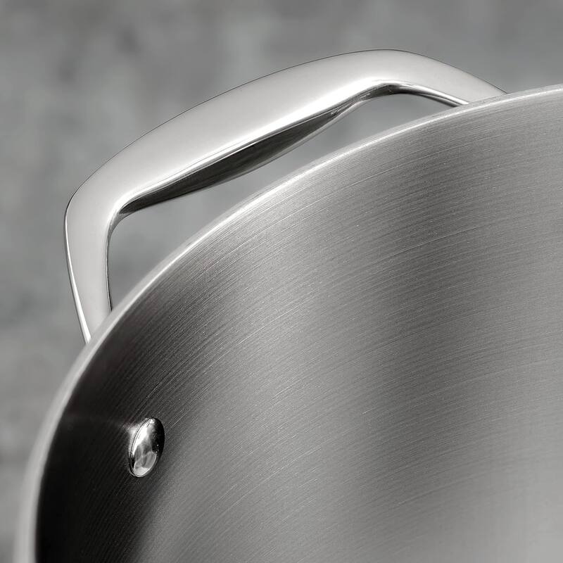 Tramontina 80116/009DS 3-Quart Tri-Ply Clad Covered Braiser, Stainless Steel