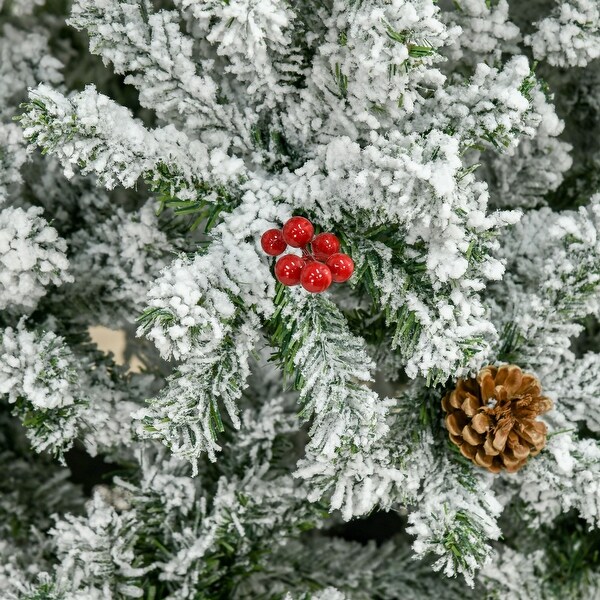 Pencil Snow Flocked Artificial Christmas Tree - On Sale