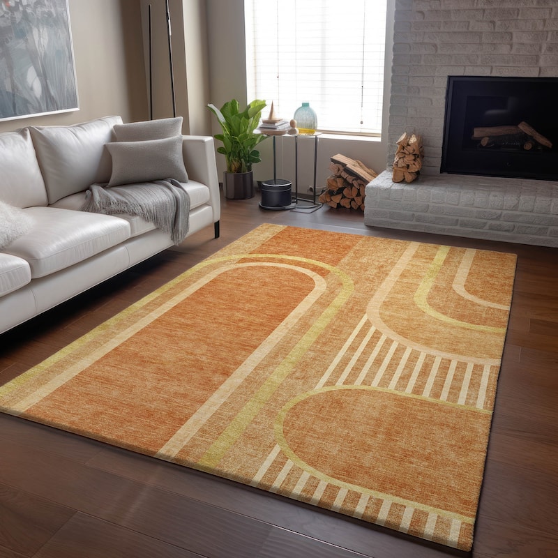 Premium Washable Super Soft Contemporary Deco Mayfield Rug