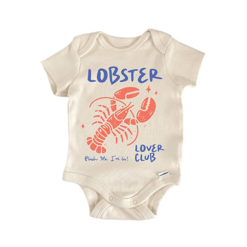 Lover Club Lobster Summer Beach - Baby Bodysuit - Pink - 0-3M