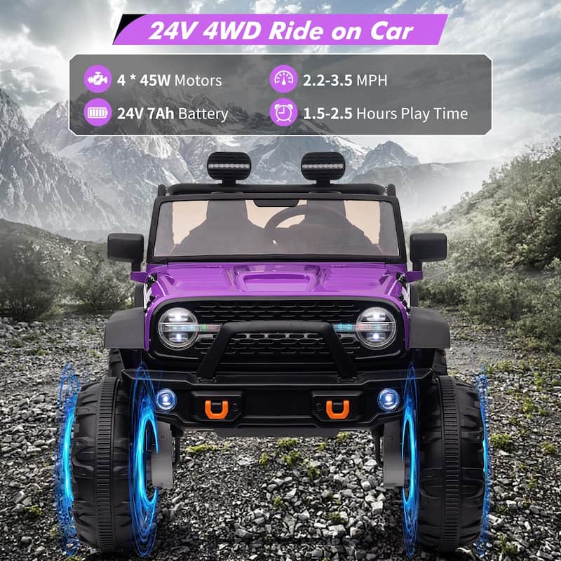 24V Kids Ride on Truck with 2 Seats