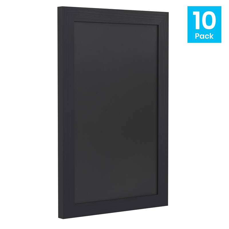 Set of 10 Wall Mounted Magnetic Chalkboards