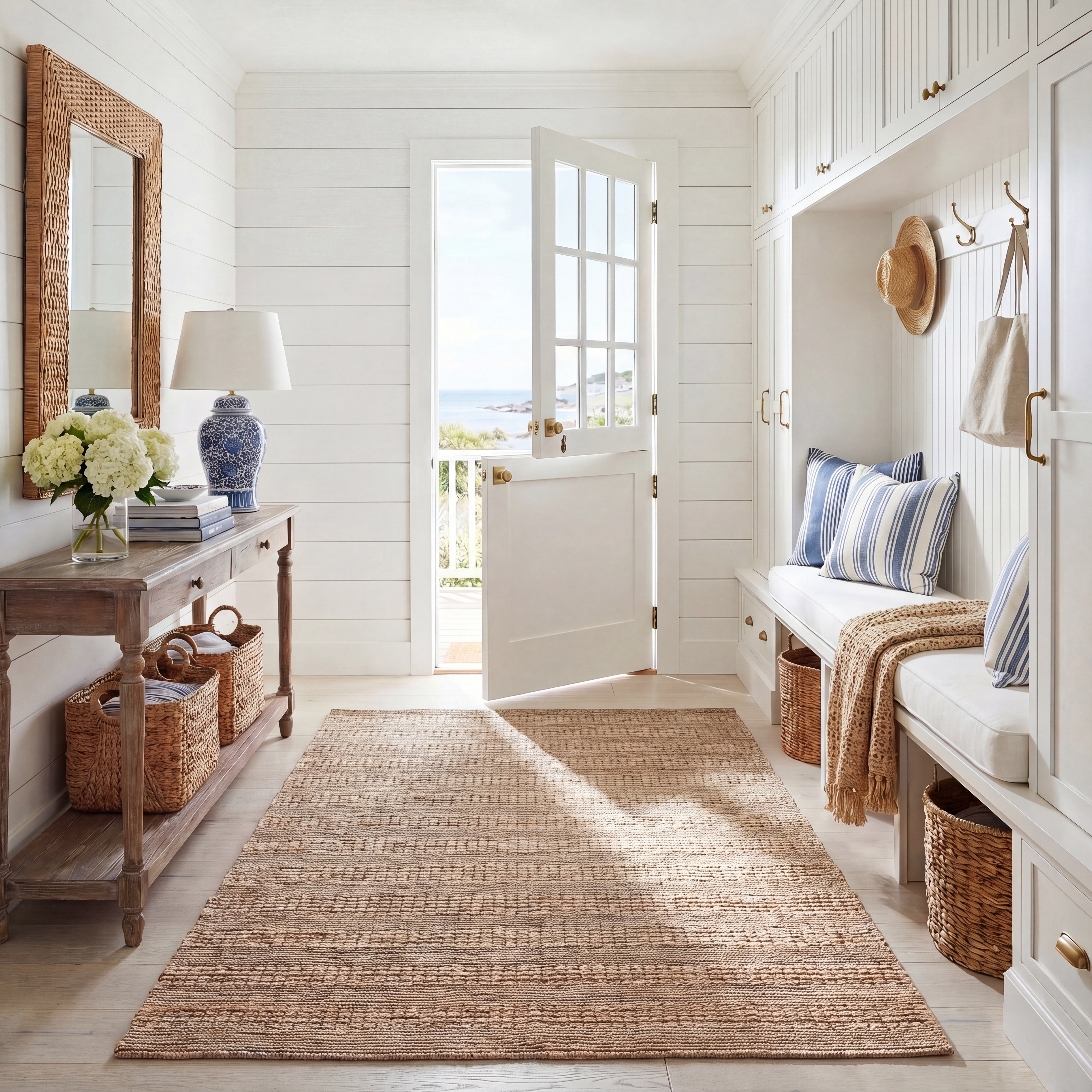 SAFAVIEH Hand-Woven Natural Fiber Machelle Casual Jute Rug