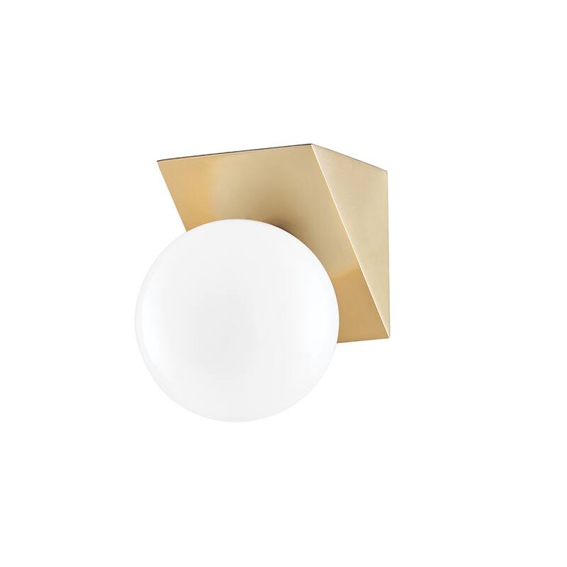 Porch & Den Briles Opal Glossy Glass Bath Bracket