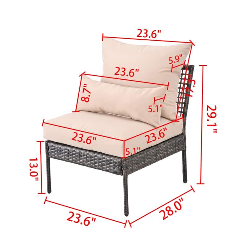 Patio Festival Outdoor Chair with Cushions