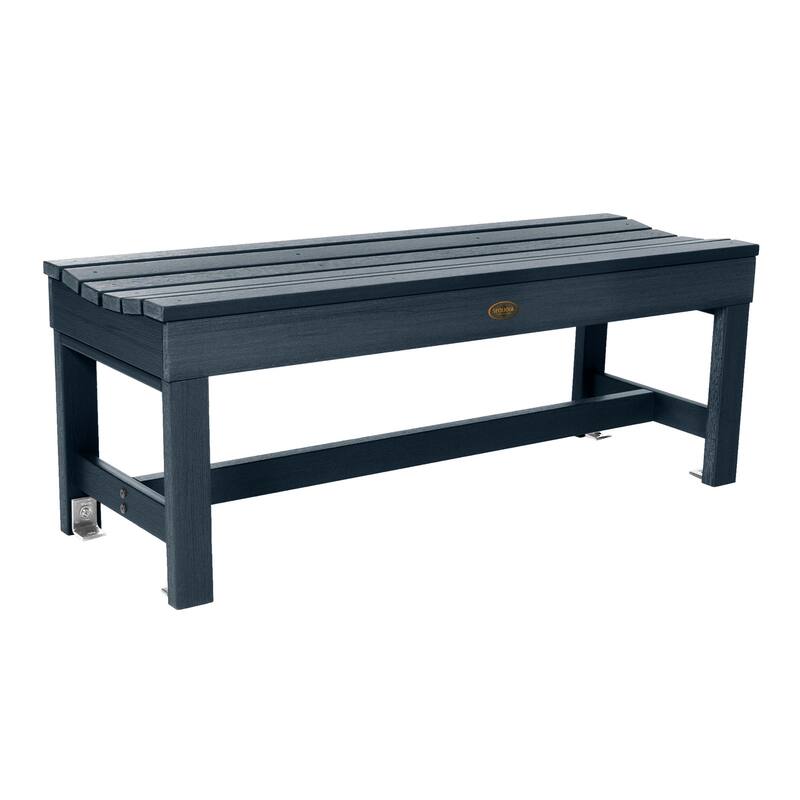 Highwood Commercial Grade Weldon 4ft Backless Picnic Bench - Federal Blue